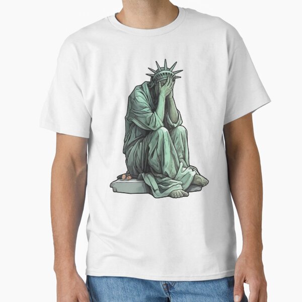 Item preview, Statue of liberty crying designed and sold by CyberYogi.