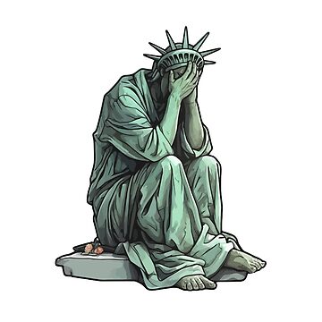 Artwork thumbnail, Statue of liberty crying by CyberYogi