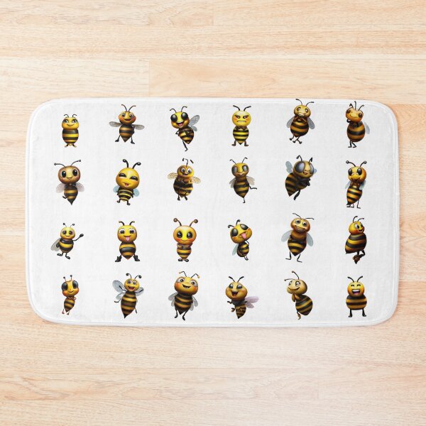 Item preview, Whimsical Bee Delight Abstract Pattern designed and sold by Pixel4Art.