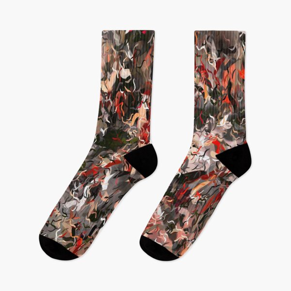 Item preview, Confetti Abstract in Shades of Red and Cream designed and sold by Trevor Hirst.