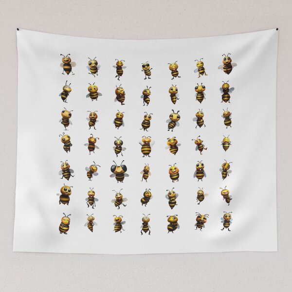 Item preview, Abstract Buzz Colorful Funny Bee Pattern Unique designed and sold by Pixel4Art.