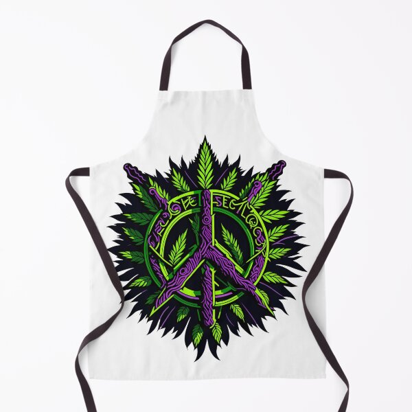 Item preview, Peace symbol with cannabis elements designed and sold by ZirumsGarden.