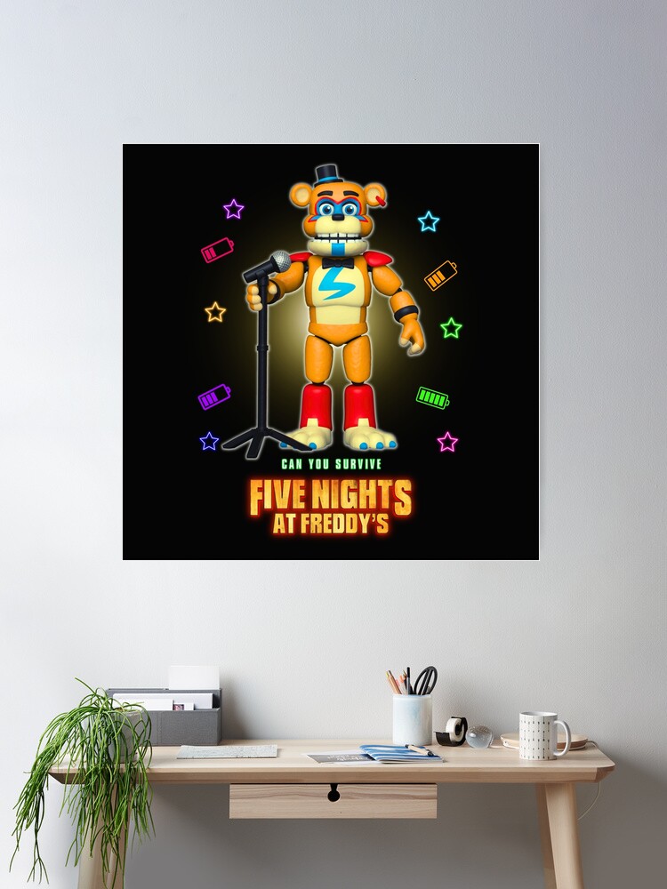 FREDDY, CAN YOU SURVIVE FIVE NIGHTS AT FREDDYS, 2023. Halloween Mounted  Print for Sale by Mycutedesings-1