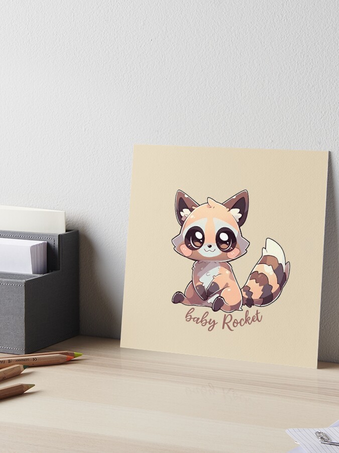 Bebé Rocket Raccoon cuteAF | Pegatina