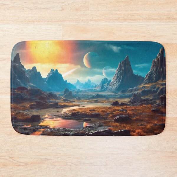 Item preview, Fantasy Alien Planet Landscape designed and sold by AdrianGrosu.