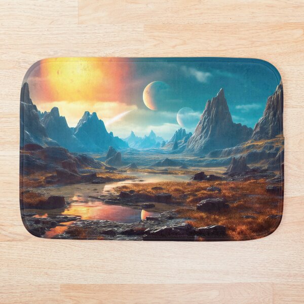 Item preview, Fantasy Alien Planet Landscape designed and sold by AdrianGrosu.