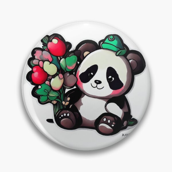 Item preview, a panda wearing a British bowler hat and red boots designed and sold by JasmineYu4.