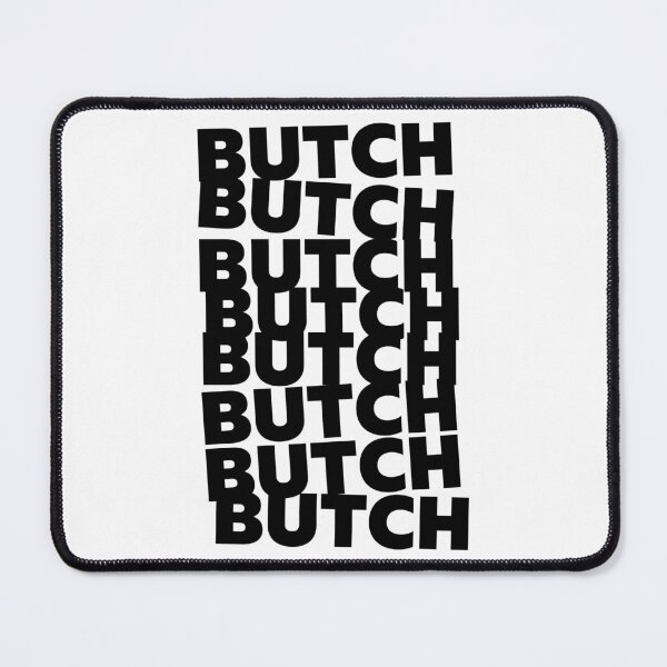 Item preview, BUTCH ABSTRACT TEXT DESIGN | BUTCH PRIDE FUNKY REPEATING TEXT | BUTCH GAY PRIDE designed and sold by Festive Feminist.