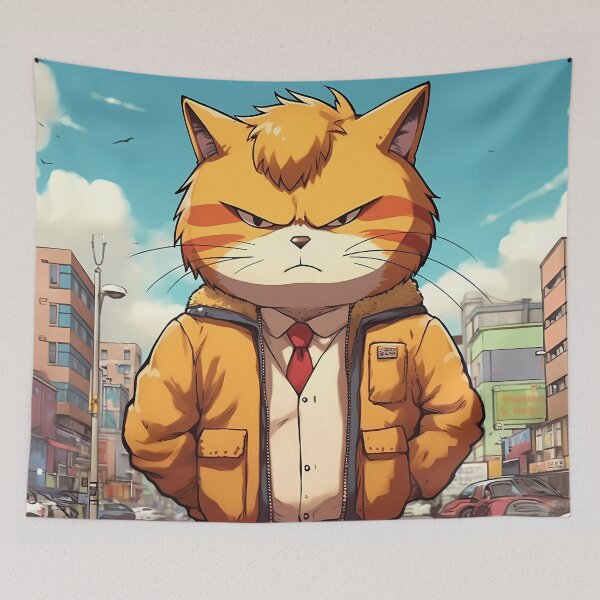 Item preview, Cat and the City: Grouchy Kitty with Style designed and sold by SweetWhiskers.