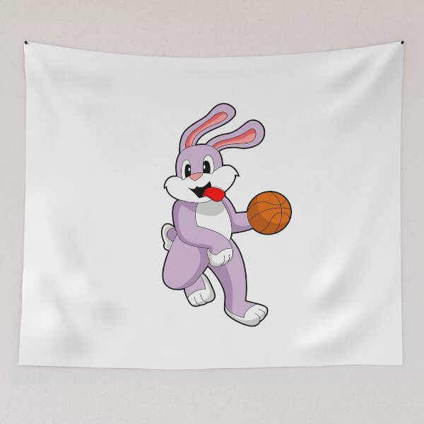 Item preview, Rabbit Basketball player Basketball designed and sold by Snabdesign84.