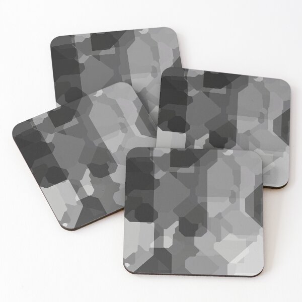 Item preview, Modern Geometric Layered Abstract in Shades of Grey designed and sold by Trevor Hirst.