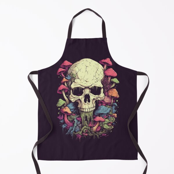 Item preview, Psychedelic Mushroom overgrown skull designed and sold by MDCGraphics.