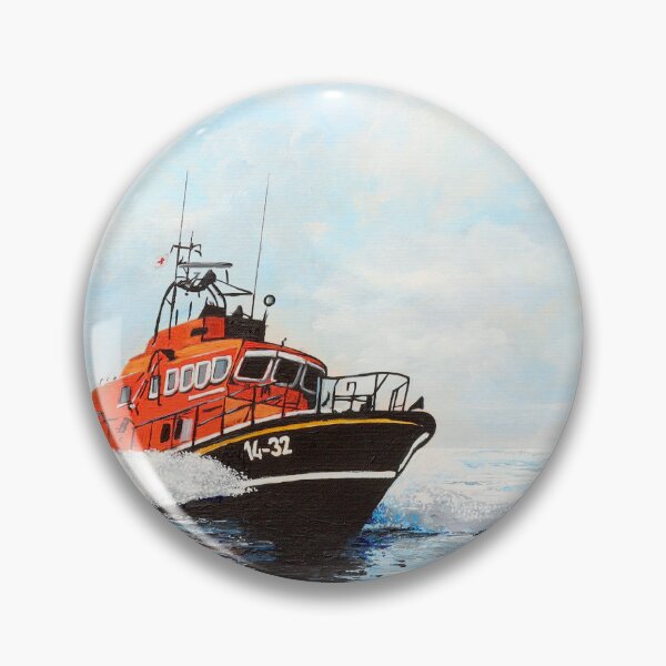 Item preview, Red Bay Lifeboat, Cushendall Coastguard, Antrim North Coast Northern Ireland designed and sold by BuyIrishArt.