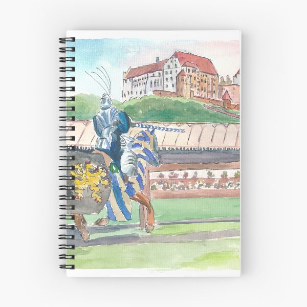 Item preview, Landshut Knight Tournament in Front of Historical Scenery with Trausnitz Castle designed and sold by artshop77.