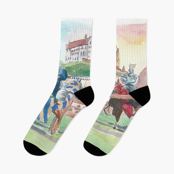 Item preview, Landshut Knight Tournament in Front of Historical Scenery with Trausnitz Castle designed and sold by artshop77.