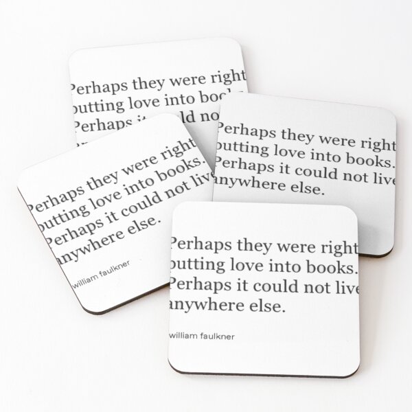Item preview, William Faulkner Book Quote designed and sold by MidwesternFlair.