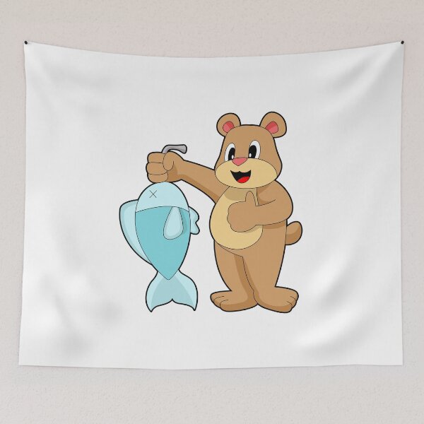 Item preview, Bear Angler Fish Fishing designed and sold by Snabdesign84.