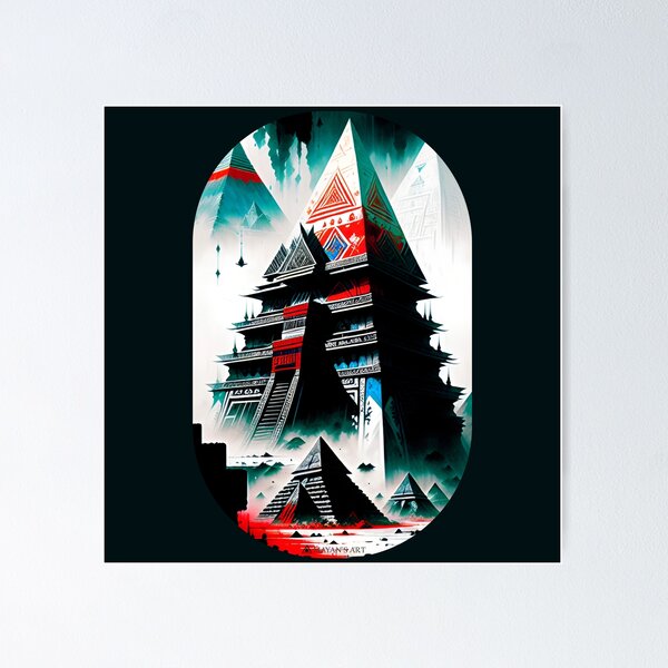Item preview, light mayan pyramid designed and sold by Mayans-art.
