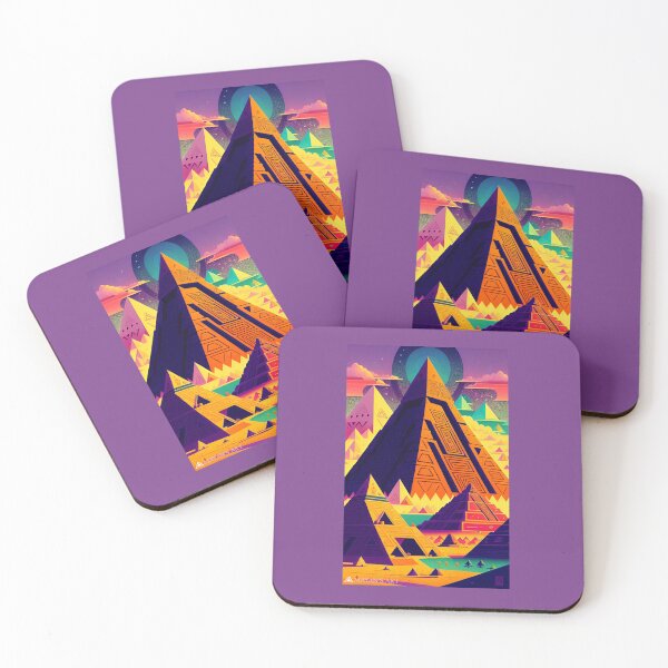 Item preview, colorful mayan pyramids designed and sold by Mayans-art.