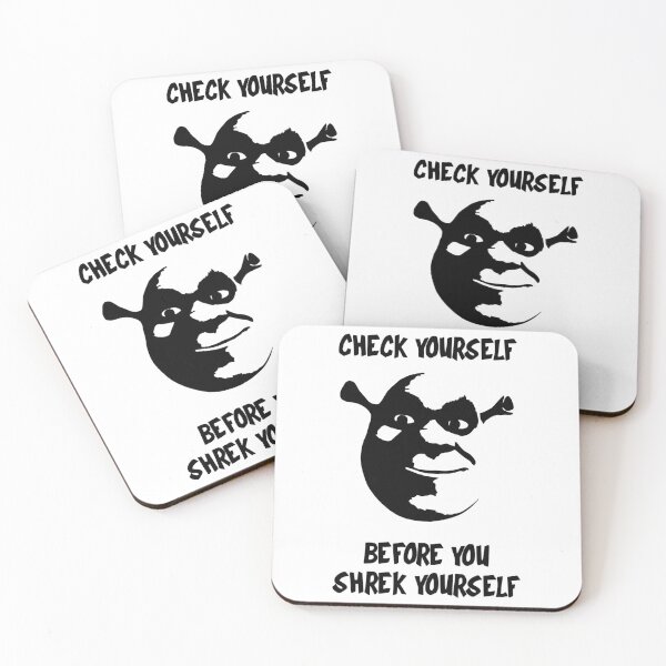 Item preview, Check Yourself Before You Shrek Yourself (Black Transparent) designed and sold by LetYourArtTrav.