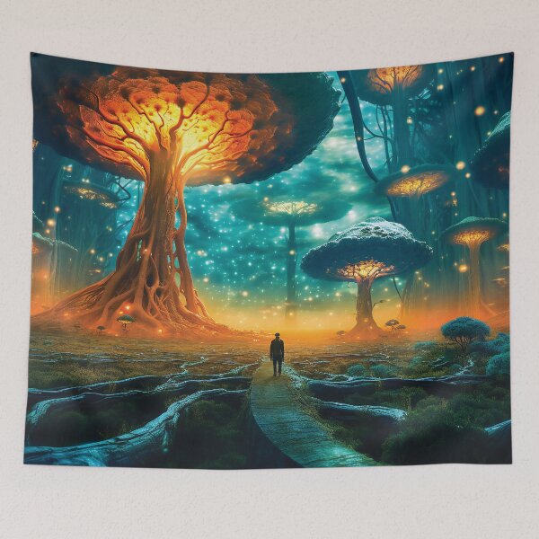 Item preview, Fantasy Alien Planet Landscape designed and sold by AdrianGrosu.