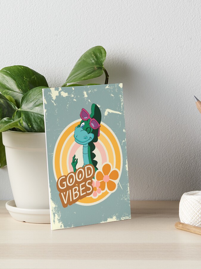 Denver le dernier dinosaure Good Vibes Tee-shirt drôle Impression rigide