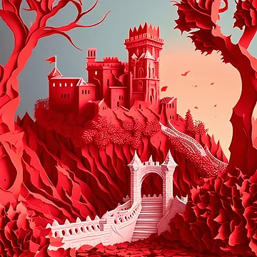 Artwork thumbnail, Red Castle by STICKER VERSE
