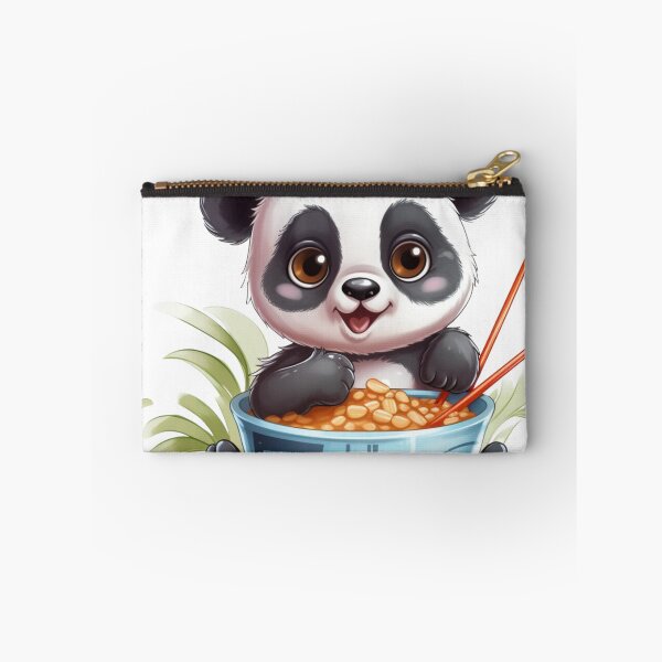 Item preview, cute kawaii panda eating ramen designed and sold by DigitalPixelize.