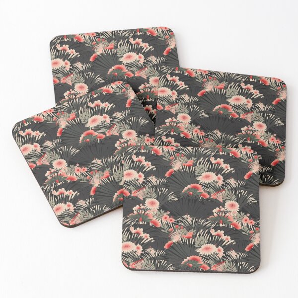 Item preview, Dark Floral Fans designed and sold by Serenade Smolder.