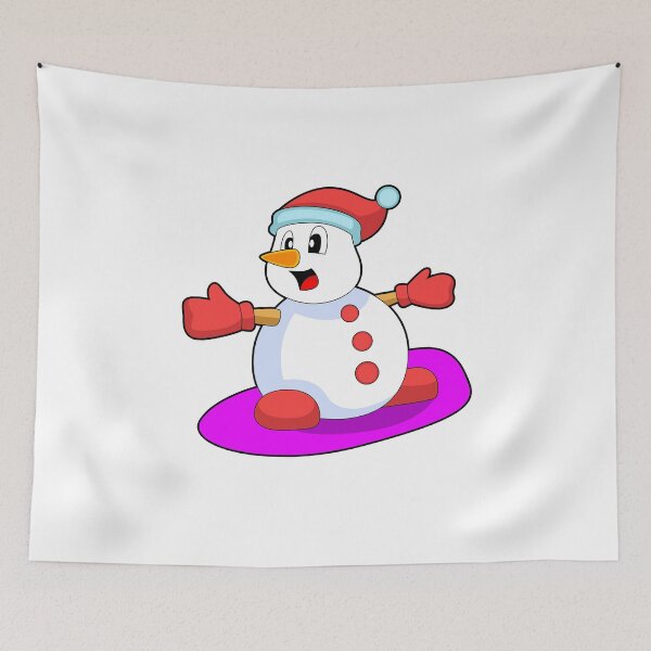 Item preview, Snowman Snowboarder Snowboard designed and sold by Snabdesign84.