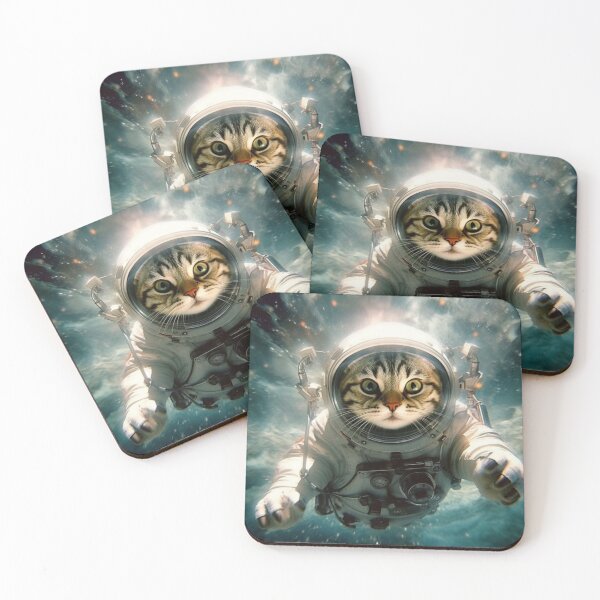 Item preview, Astronaut Cat in Space designed and sold by idekDesigns.