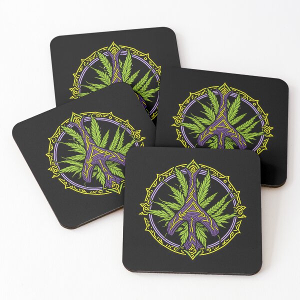 Item preview, Peace symbol with cannabis elements designed and sold by ZirumsGarden.