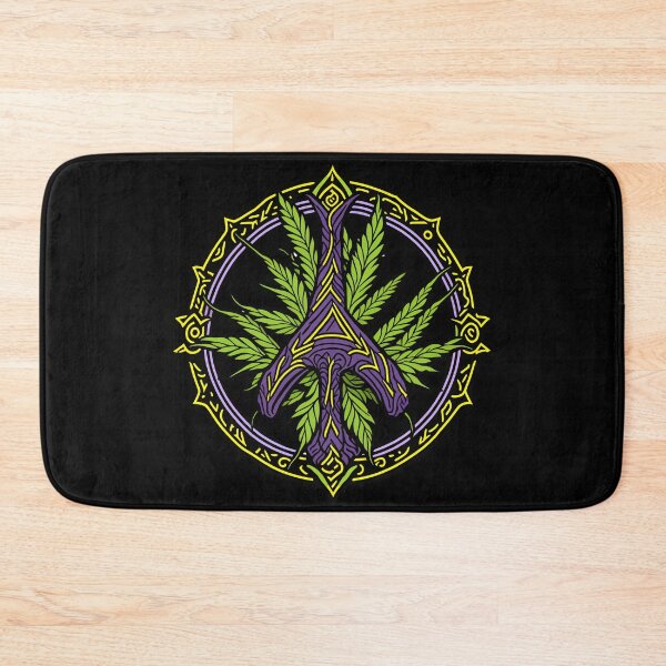 Item preview, Peace symbol with cannabis elements designed and sold by ZirumsGarden.
