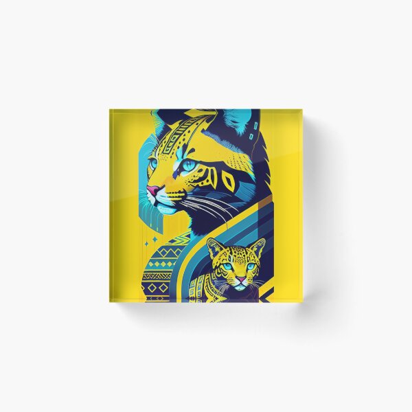 Item preview, mayan style ocelot designed and sold by Mayans-art.