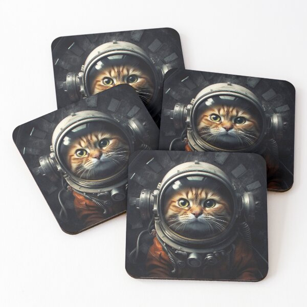 Item preview, Cat Astronaut Portrait designed and sold by idekDesigns.