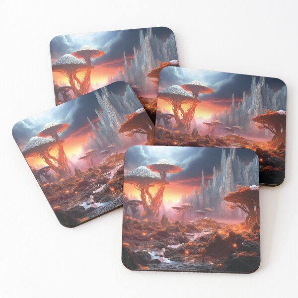 Item preview, Fantasy Alien Planet Landscape designed and sold by AdrianGrosu.