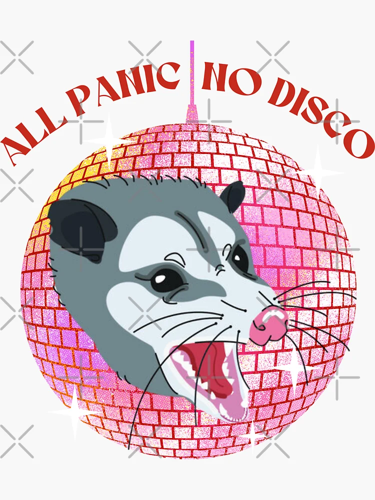 All Panic No Disco Vinyl Sticker - Breakout Press Co.