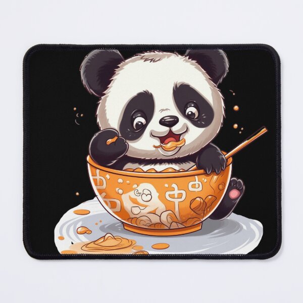 Item preview, kawaii panda eating designed and sold by DigitalPixelize.