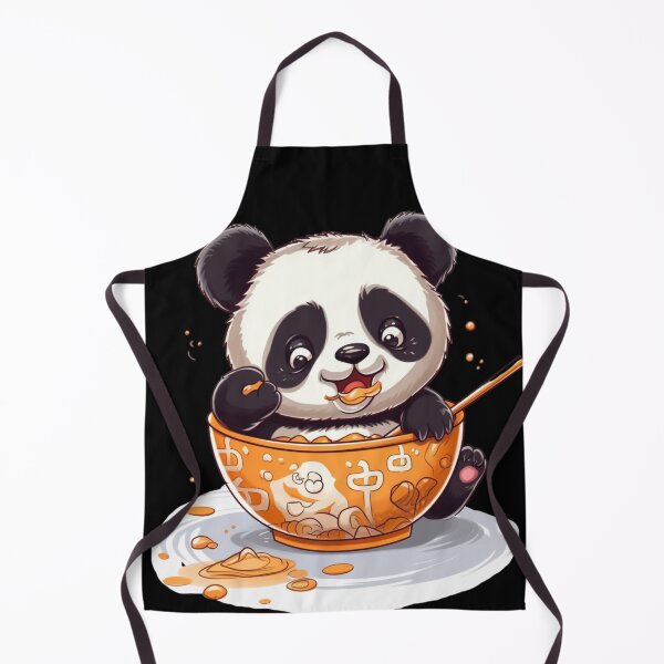 Item preview, kawaii panda eating designed and sold by DigitalPixelize.