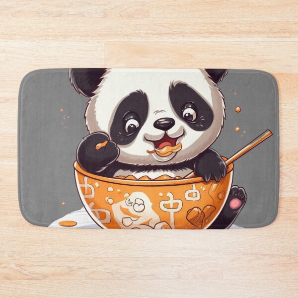 Item preview, kawaii panda eating designed and sold by DigitalPixelize.