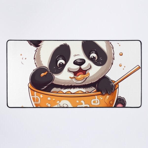 Item preview, kawaii panda eating designed and sold by DigitalPixelize.