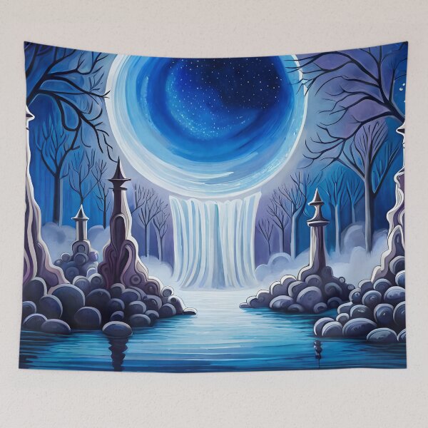 Item preview, AI Generated - Moon with Surreal Gothic Spires designed and sold by Kaiko-Roku.