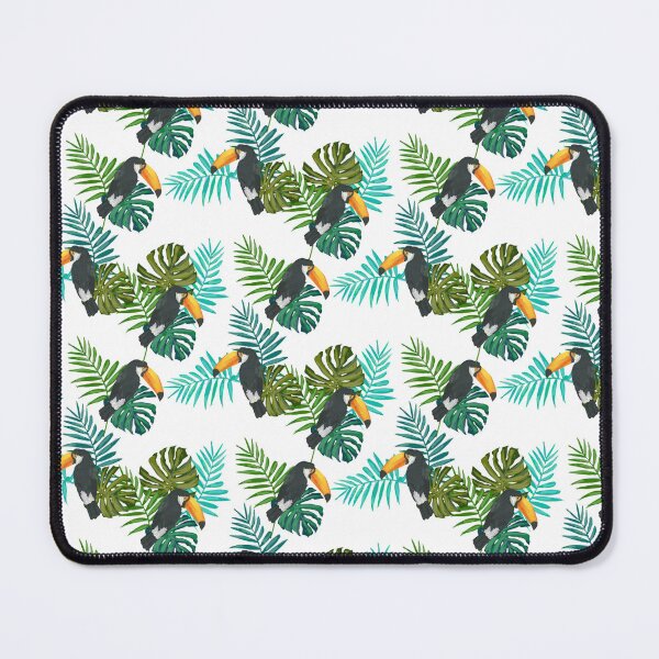Item preview, Tucán patrón plantas tropicales hojas verano designed and sold by JanooFactory.
