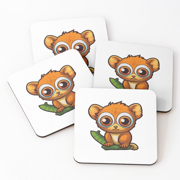 Item preview, Cute cartoon lemur designed and sold by Stickermagician.