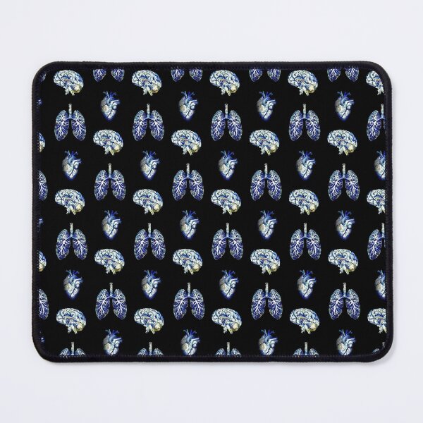 Item preview, Lung, Brain, Heart, set of human organ, blue, anatomy, biology designed and sold by Collagedream.