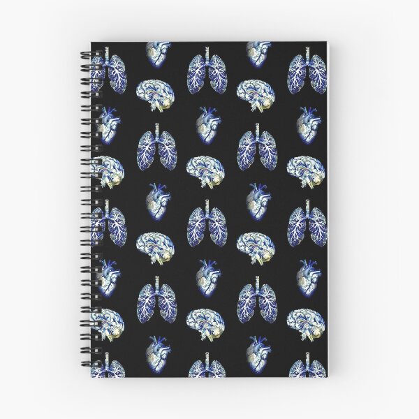 Item preview, Lung, Brain, Heart, set of human organ, blue, anatomy, biology designed and sold by Collagedream.