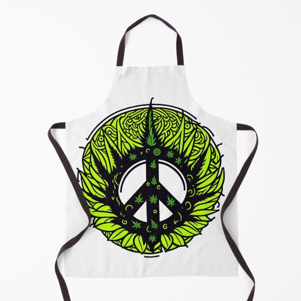 Item preview, Peace symbol with cannabis elements designed and sold by ZirumsGarden.