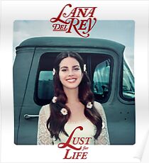 lana del ray lust life 2018 bandeng Poster