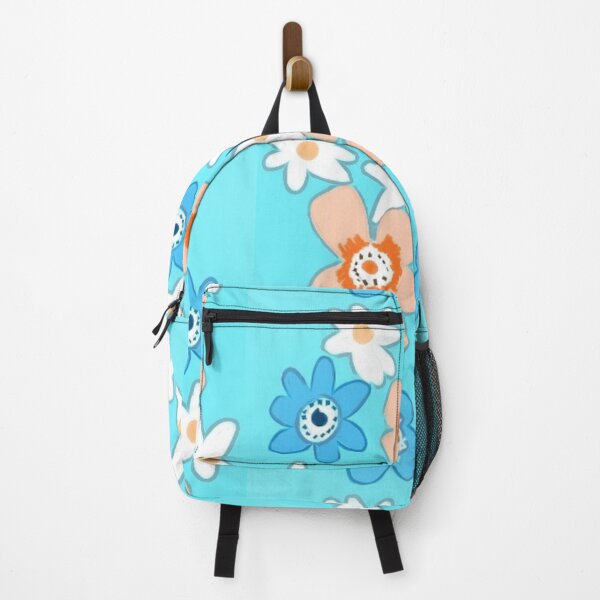 Artikelvorschau, Türkiser floraler Kidcore Aesthetic Rucksack etc entworfen und verkauft von IvaRenee.