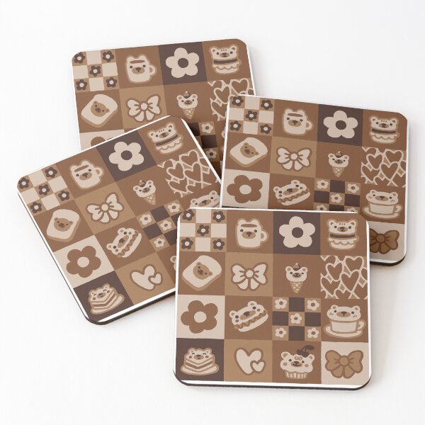 Item preview, Сheckered teddy bear print designed and sold by Viaire.